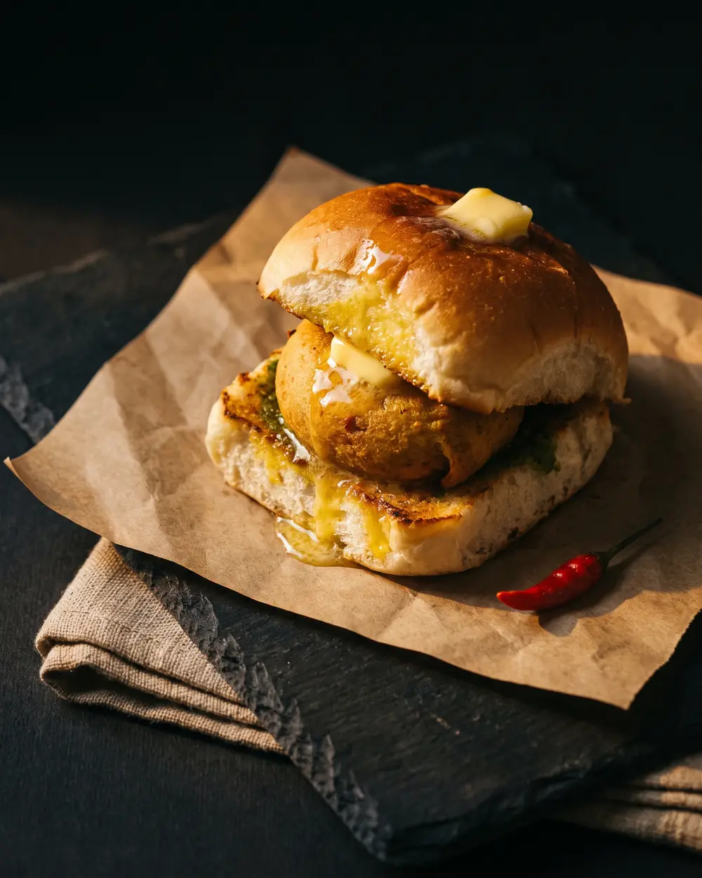 Butter Vada Pav