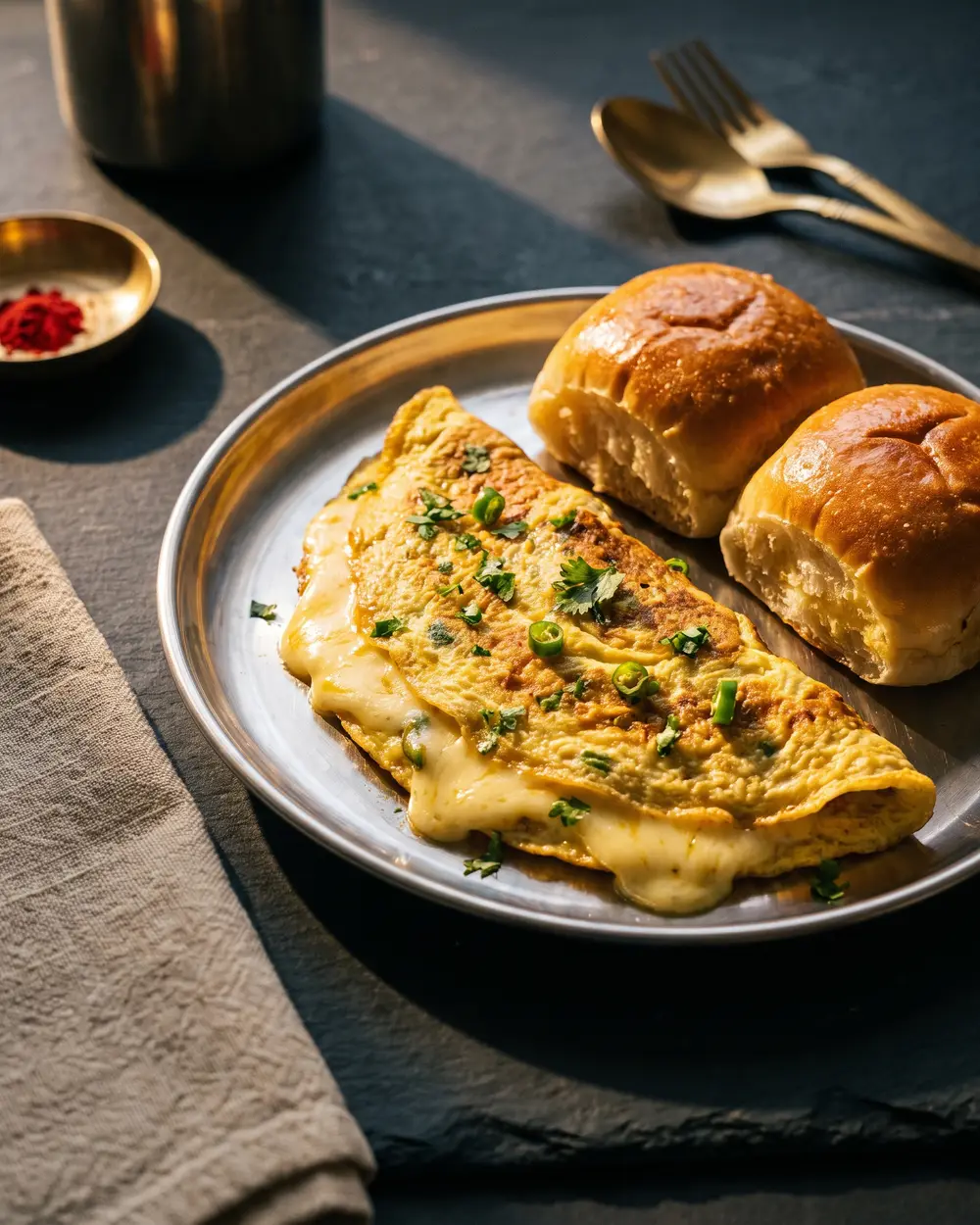 Cheese Omelette Pav
