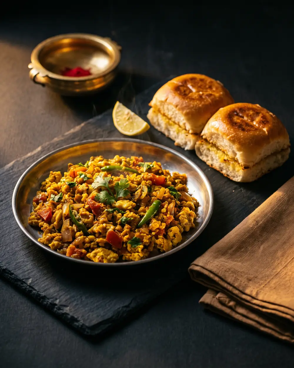 Egg Bhurji Pav