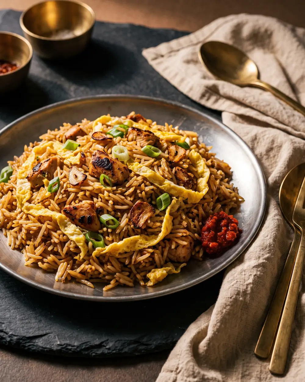 Egg Chicken Fried Rice
