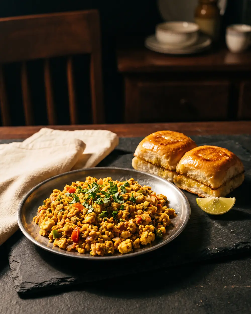 Paneer Bhurji Pav